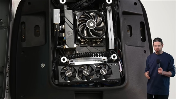 D+RTX 4060塞进电竞椅：一根线即可运行pg电子模拟器试玩这椅子不简单！9800X3(图3)