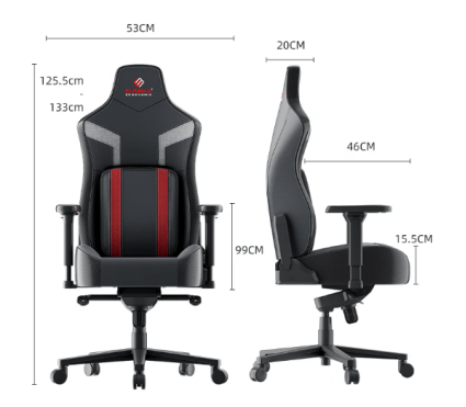 体工学看看双刃骑士如何诠释电竞椅pg模拟器试玩电竞椅也可以很人(图3)